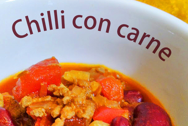 Chilli con carne recipe　チリコンカルネ・レシピ